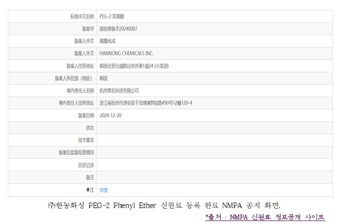 피부기반기술개발사업단, 中 NMPA 신원료 등록 지원